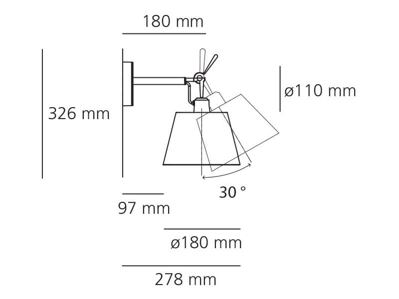 Регулируемая алюминиевая настенная лампа Artemide Птолемей ARCH-00038078 - Вид №6