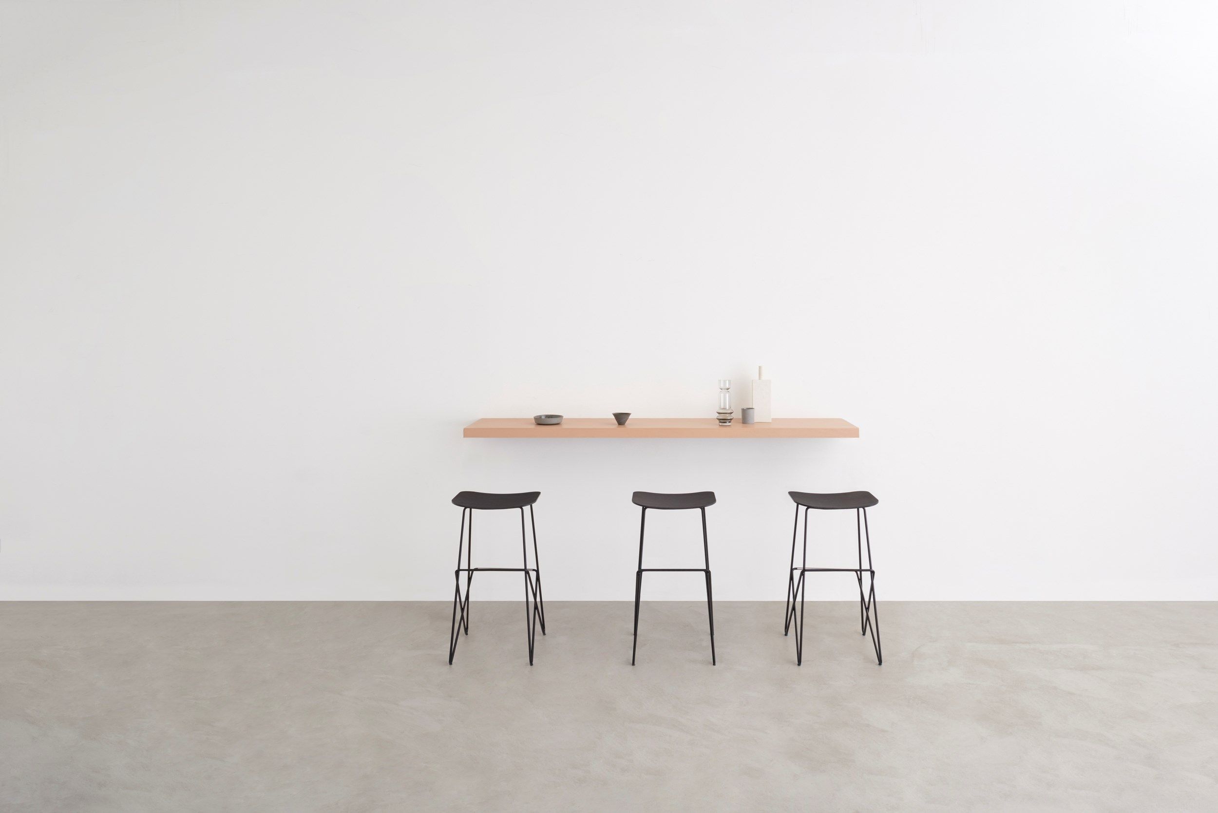 Высокий стальной табурет с подставкой для ног Desalto ENDLESS ARCH-00087779 - Вид №2