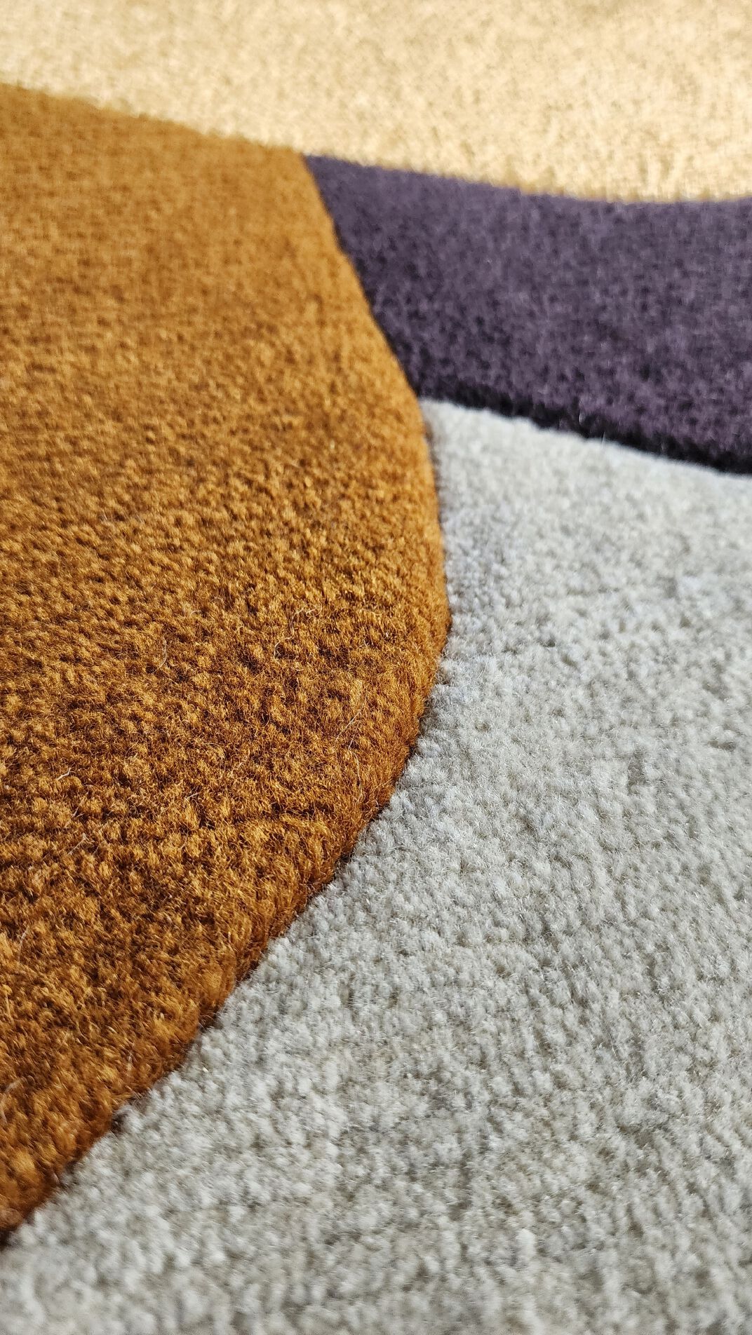 Изогнутый ковер ручной работы Tapis Rouge абстракция ARCH-00073730 - Вид №1