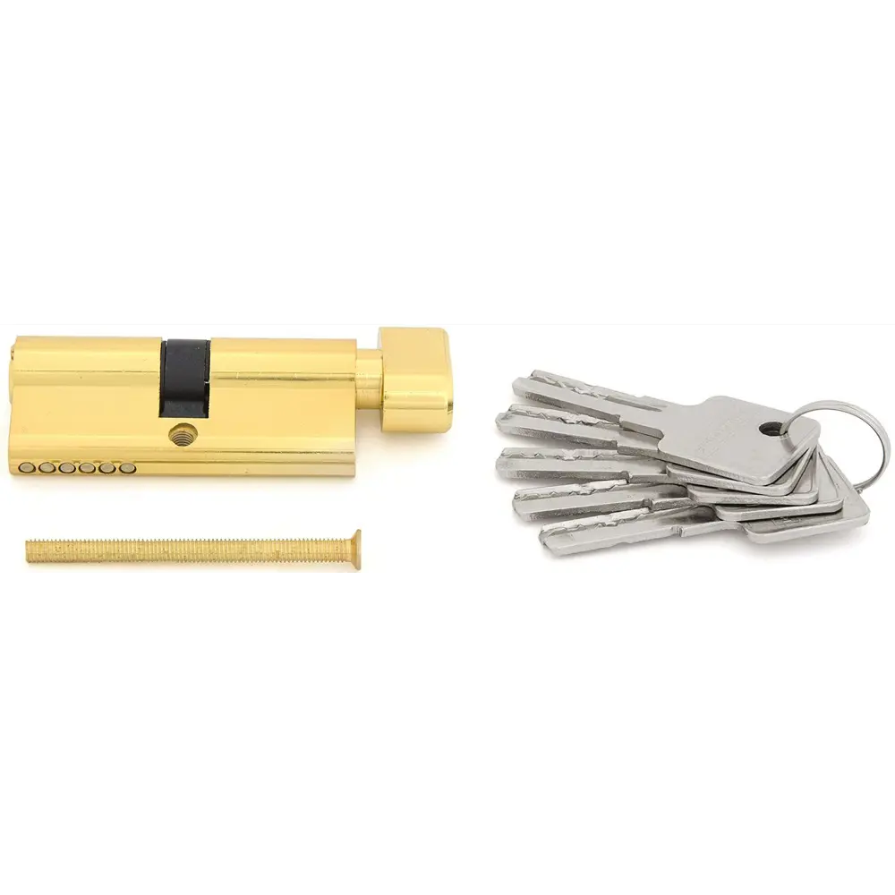 Цилиндр Palladium BK PB 35x35 ключ/вертушка цвет золотистый STLM-2109273 - Вид №1