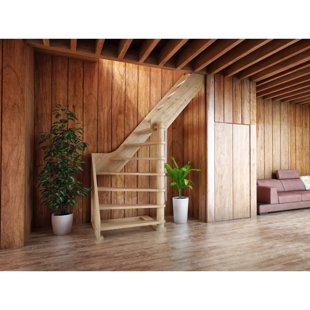 Лестница поворотная 90° ЛС-92 универсальная Santreyd STLM-2020735 - Вид №1