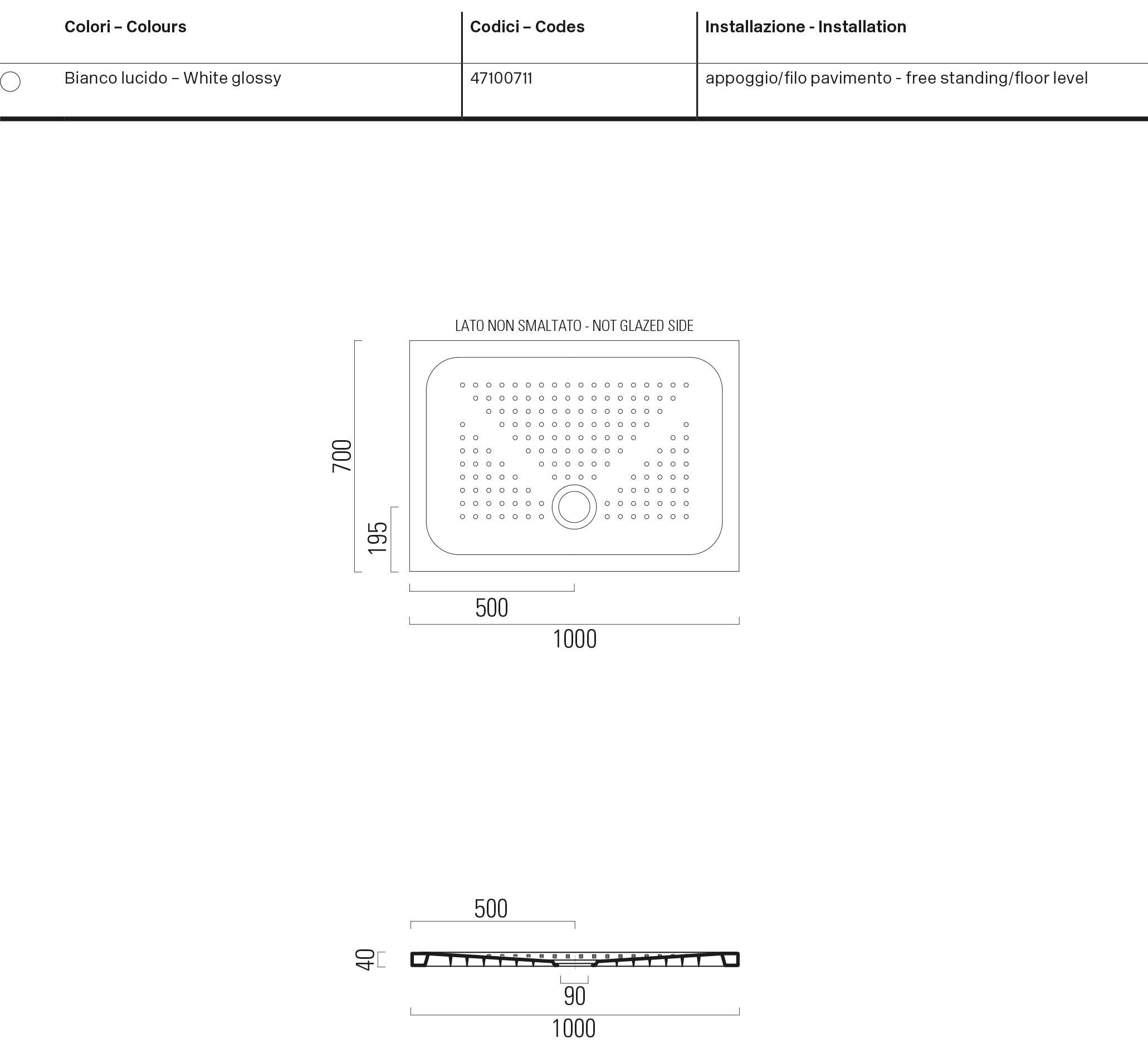 Керамический поддон для душа GSI ceramica H4 ARCH-00073795 - Вид №2