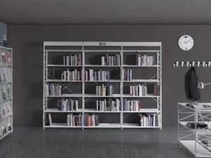 Caimi Brevetti Открытый отдельно стоящий офисный книжный шкаф из металла Socrate