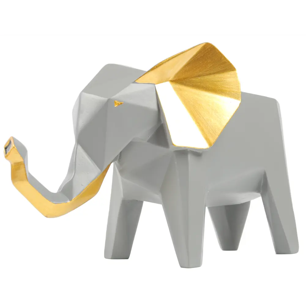 Горшок цветочный Слон CD-DEC-PL-4131 19x11x13.5 см v0.5 л пластик серый Santreyd Дизайн STLM-2031394