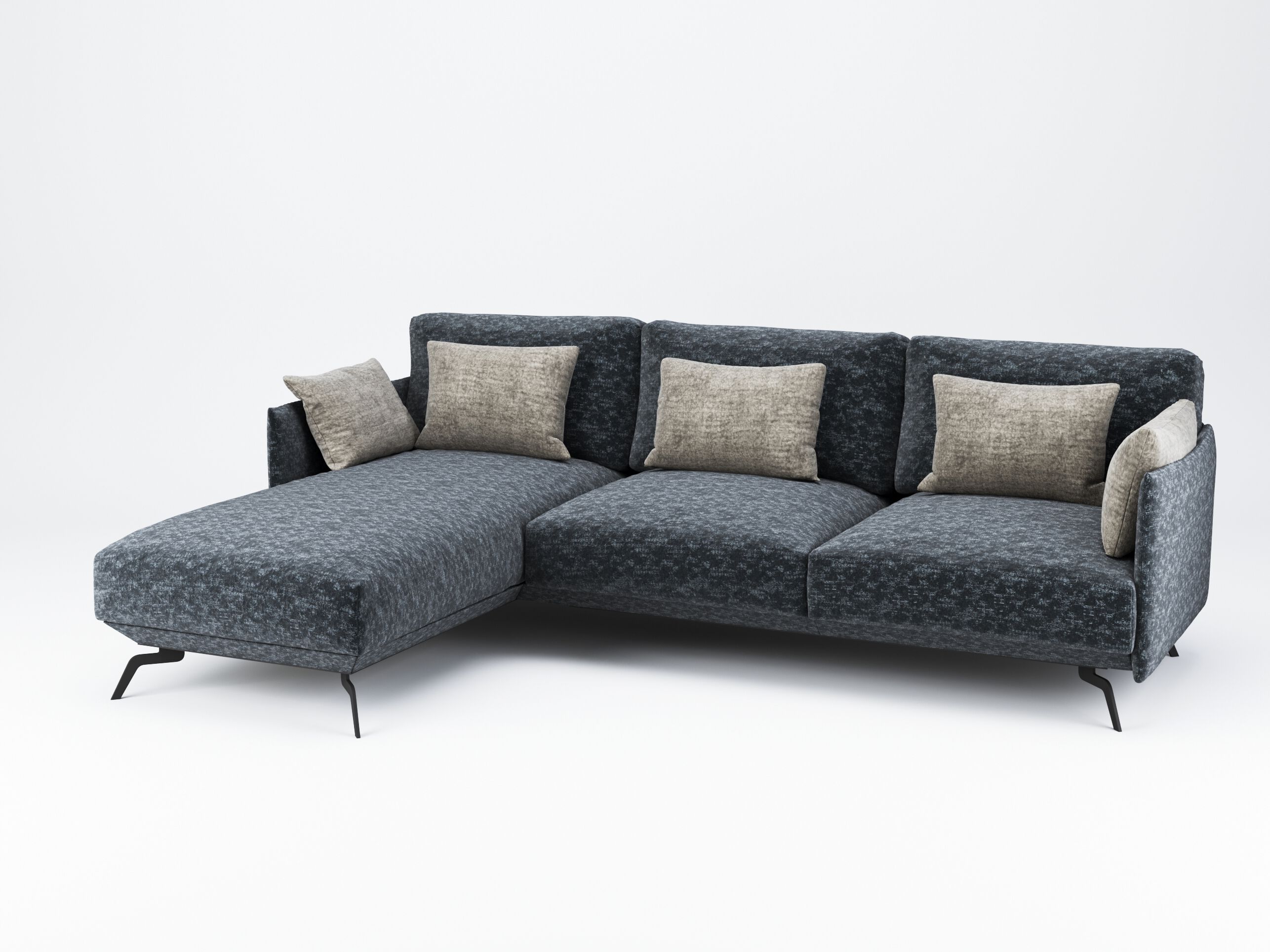 Тканевый диван с полуостровом DRESSY Balma ARCH-00134858