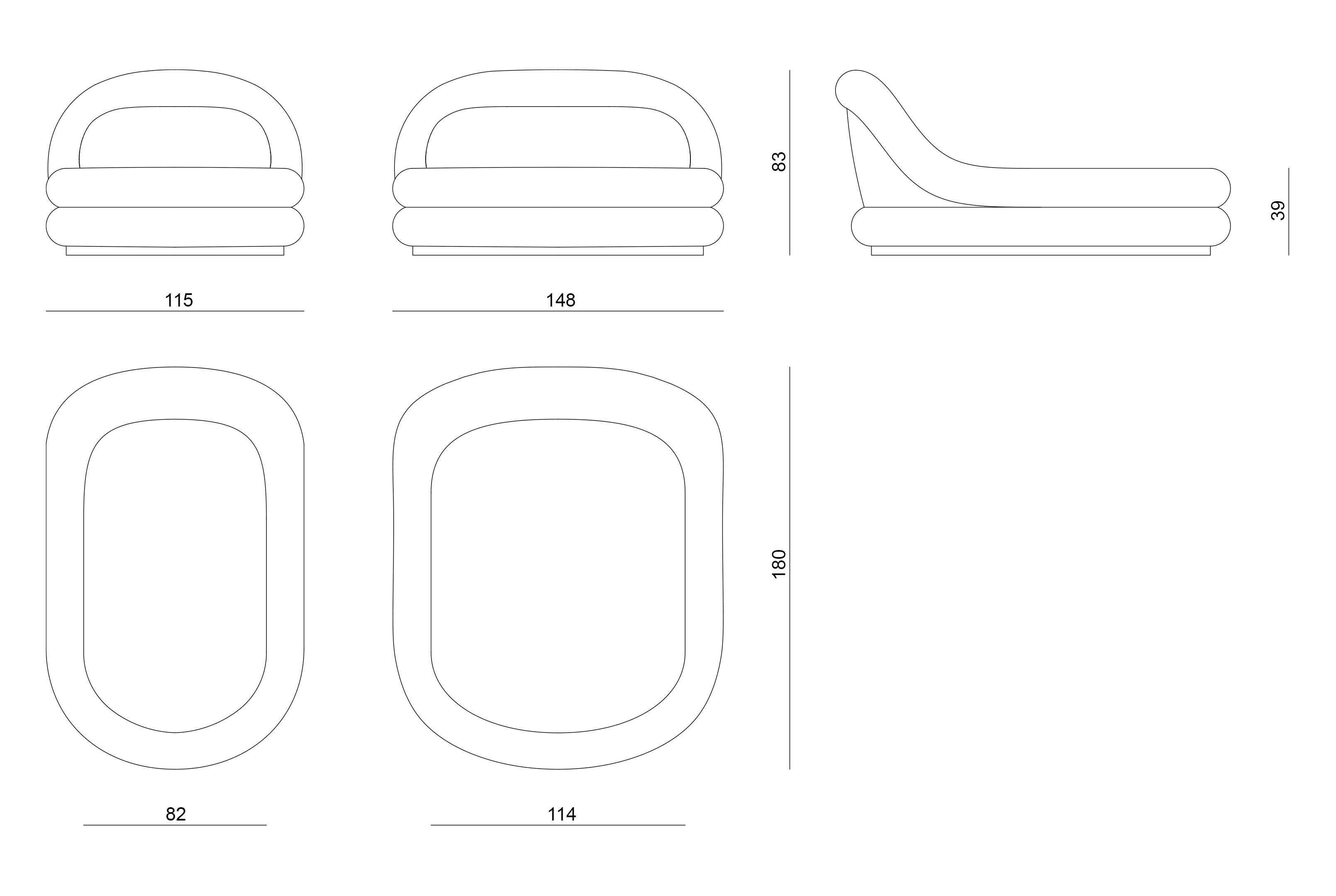 Мягкая ткань Dormeuse Visionnaire Nomad ARCH-00049144 - Вид №6