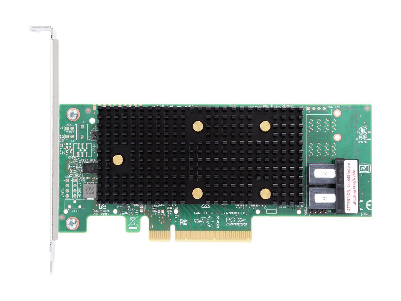 05-50008-01 megaraid sas 9400-8i (8‐port int., 12gb/s sas/sata/pcie (nvme), pcie 3.1) LSi Santreyd  - Вид №2