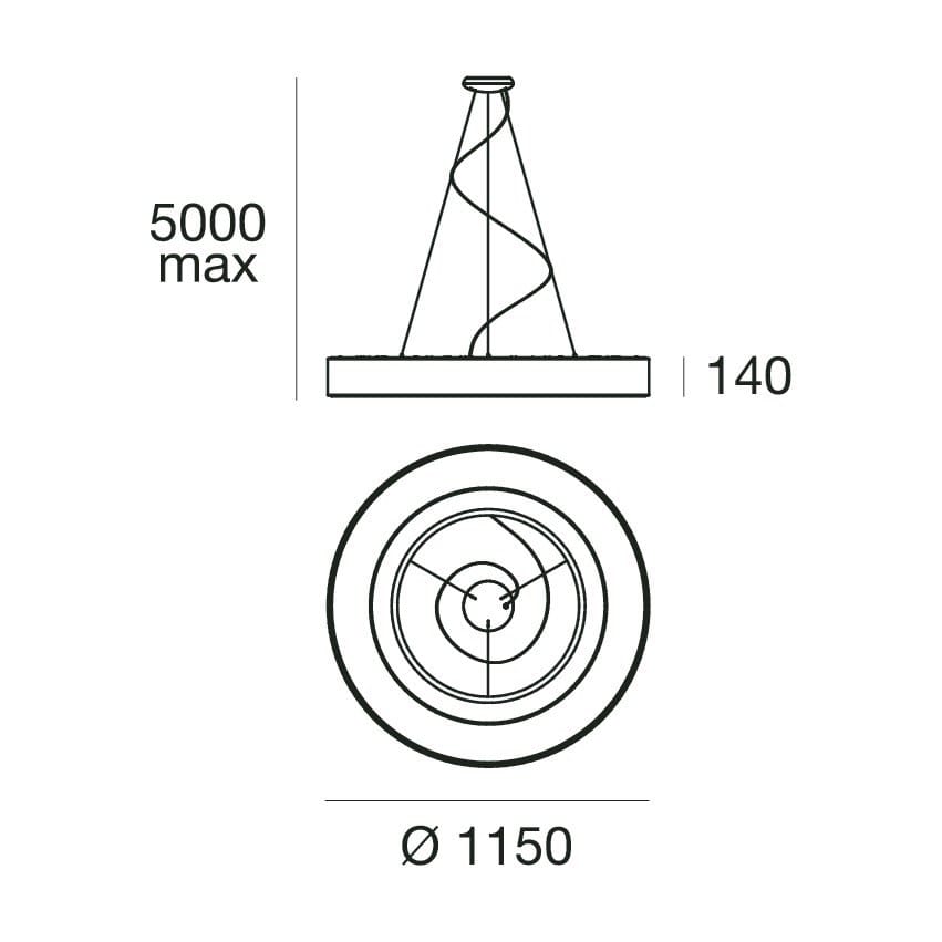 Светодиодный подвесной светильник из полиэтилена Stilnovo Saturn ARCH-00041520 - Вид №5