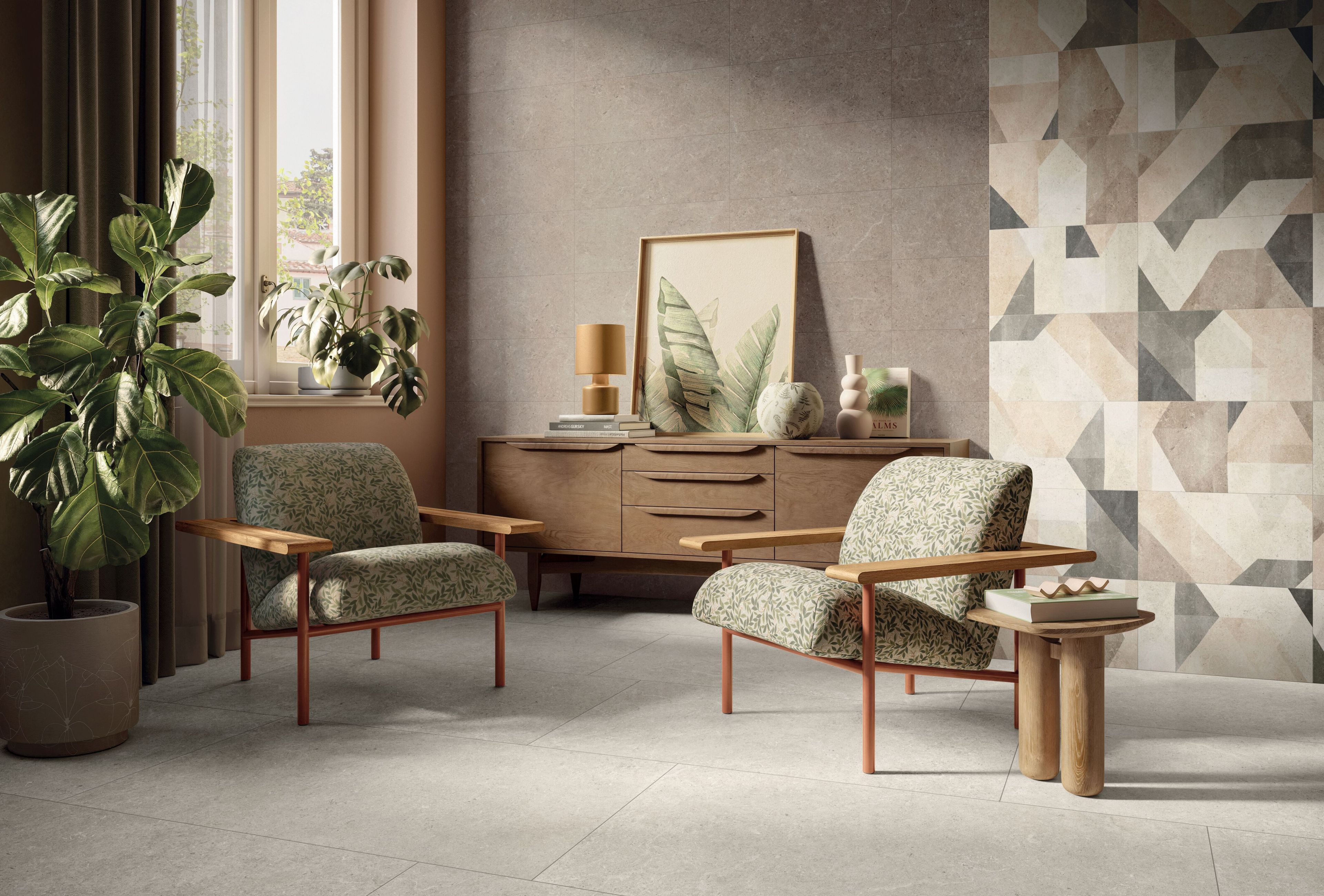 Пол / облицовка керамогранита с эффектом камня Panaria Ceramica Surround ARCH-00101221 - Вид №1