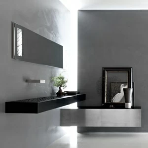 Toscoquattro Комплект мебели для ванной 04 из искуств. камня CONCERTO черный
