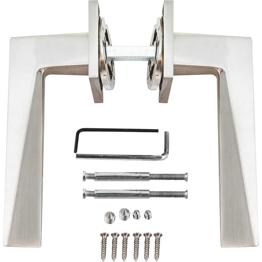 Дверная ручка Armadillo Mori USS без запирания ЦАМ гальваническое покрытие цвет матовый никель STLM-2023917 - Вид №1