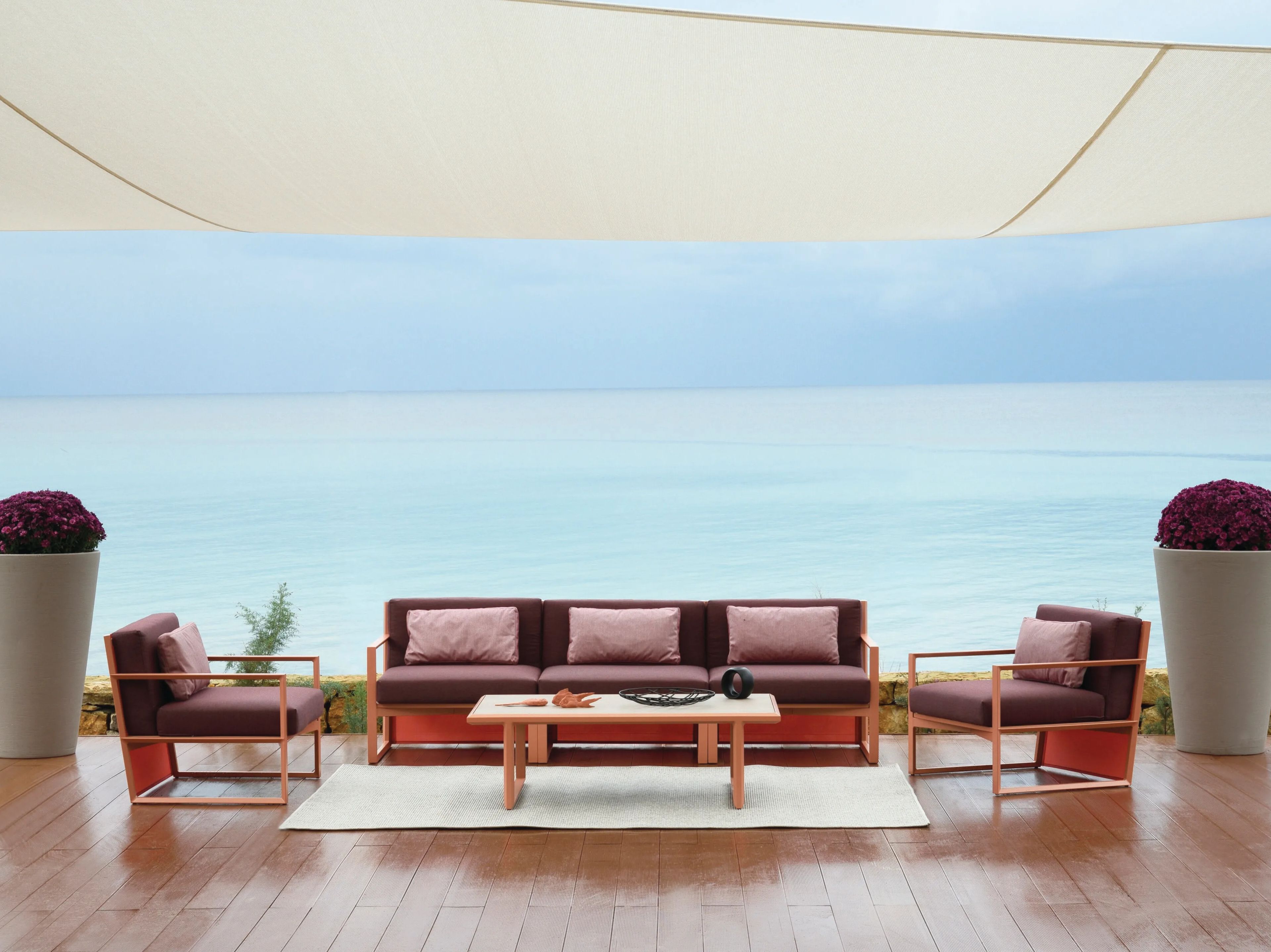 Алюминиевый модульный садовый диван 10Deka сейчас ARCH-00108691 - Вид №1