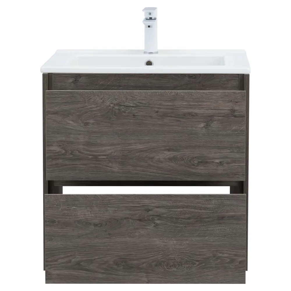 Тумба под раковину KONSENSA Мокка 2.0 подвесная 65 см цвет серый дуб STLM-2120893 - Вид №4