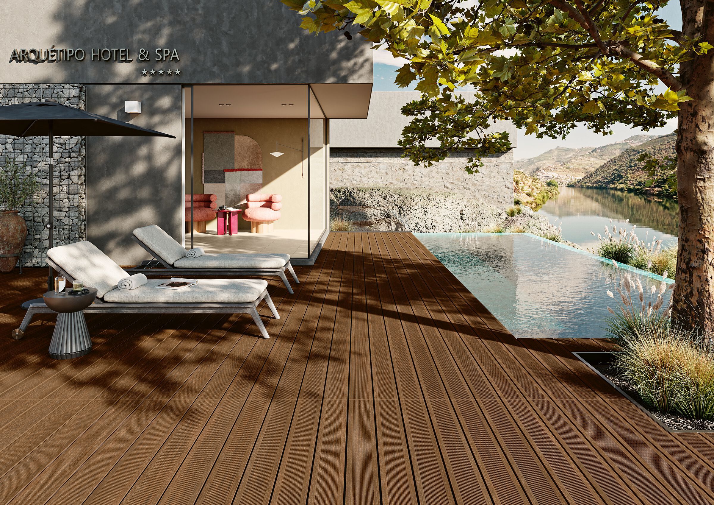 Пол / облицовка керамогранита под дерево Revigrés ARCH-00120912 - Вид №2