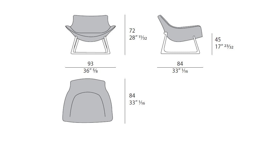 Кожаное кресло Turri HARP ARCH-00067665 - Вид №2