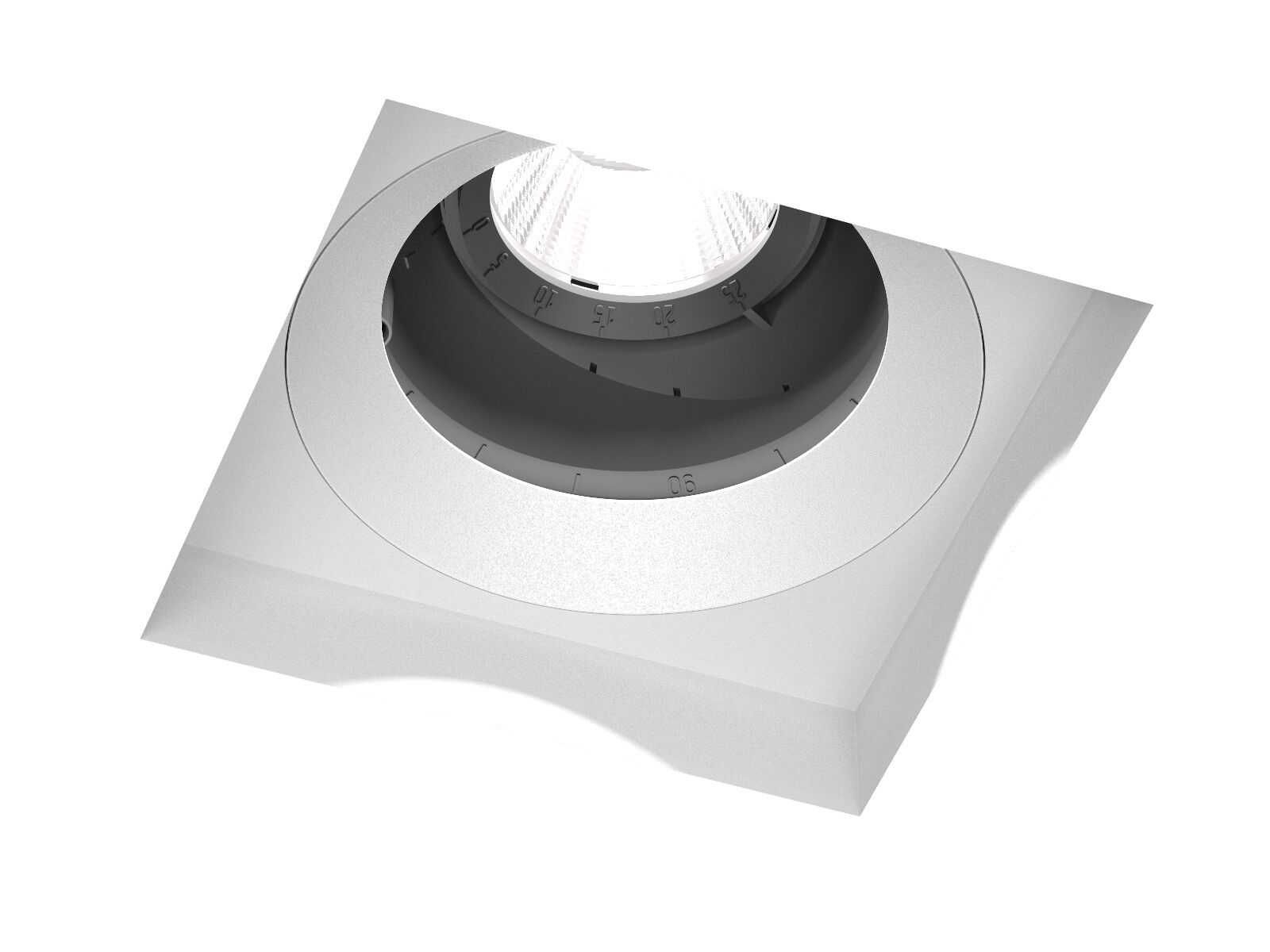 Литой алюминиевый поворотный квадратный встраиваемый прожектор PROLICHT Bioniq ARCH-00101884