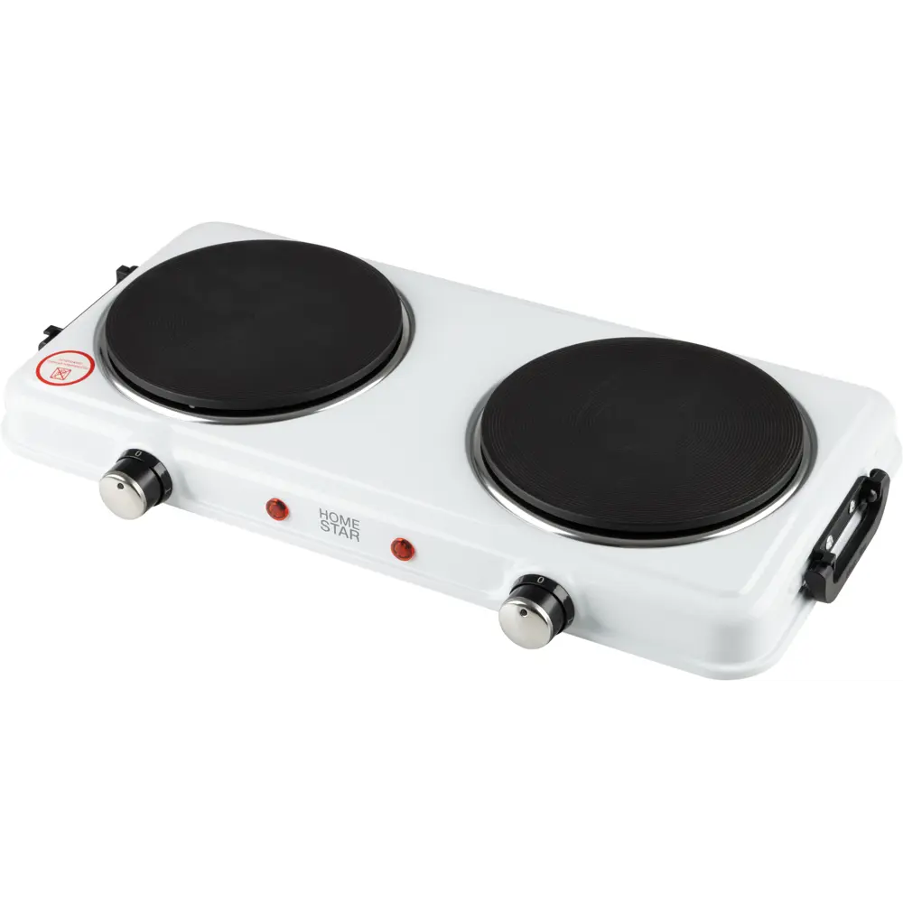 Электрическая настольная плита HomeStar HS-1110 44.9 см 2 конфорки цвет белый Santreyd STLM-2182859