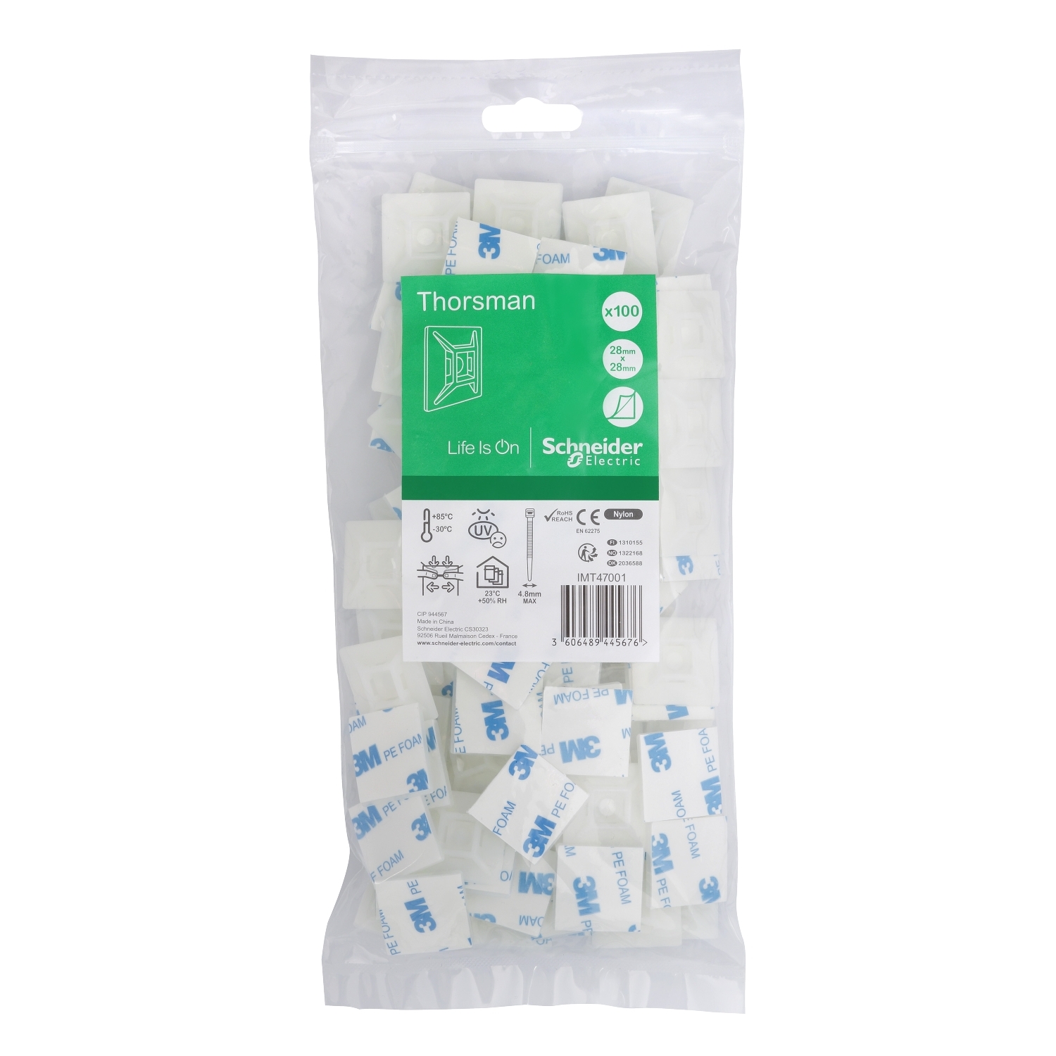 IMT47001 Площадка для каб.стяжек до 4,8мм Schneider Electric Thorsman 