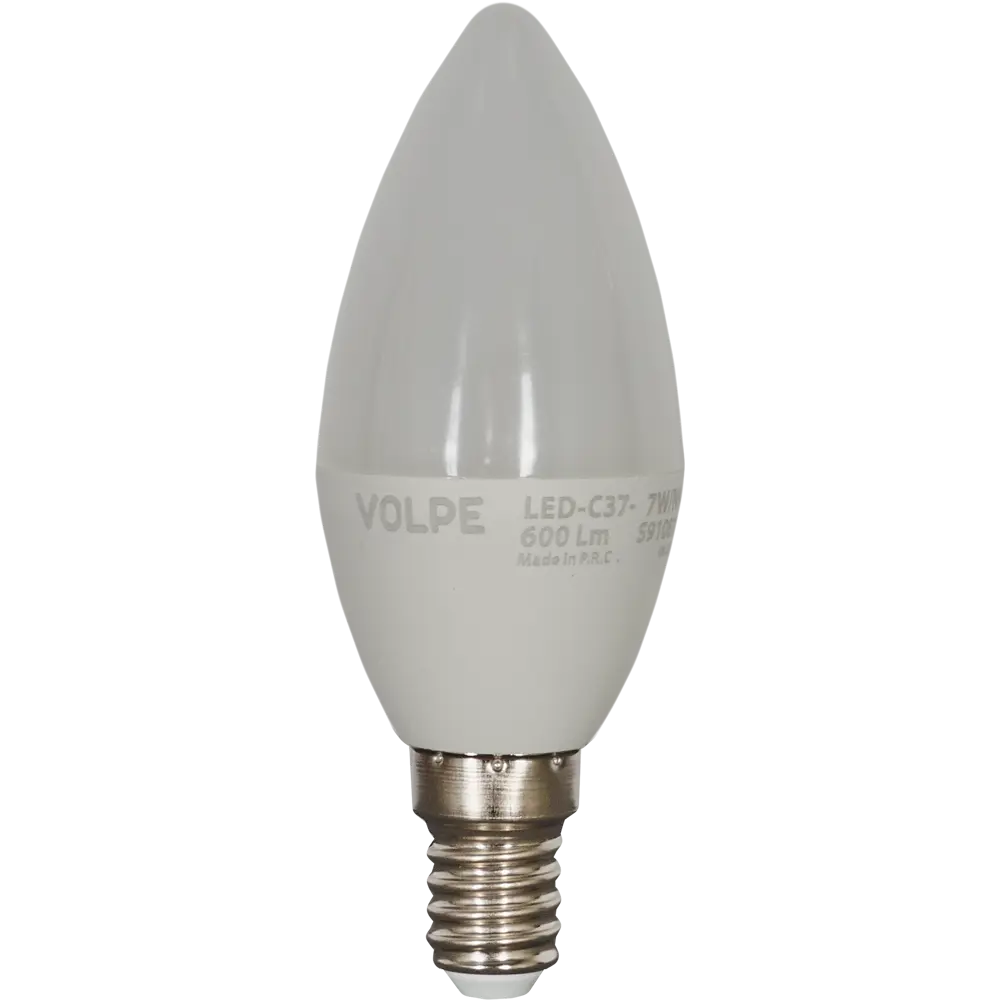 Светодиодная лампа Volpe Norma свеча E14 7Вт нейтральный белый свет 82314012 STLM-1432692 - Вид №1