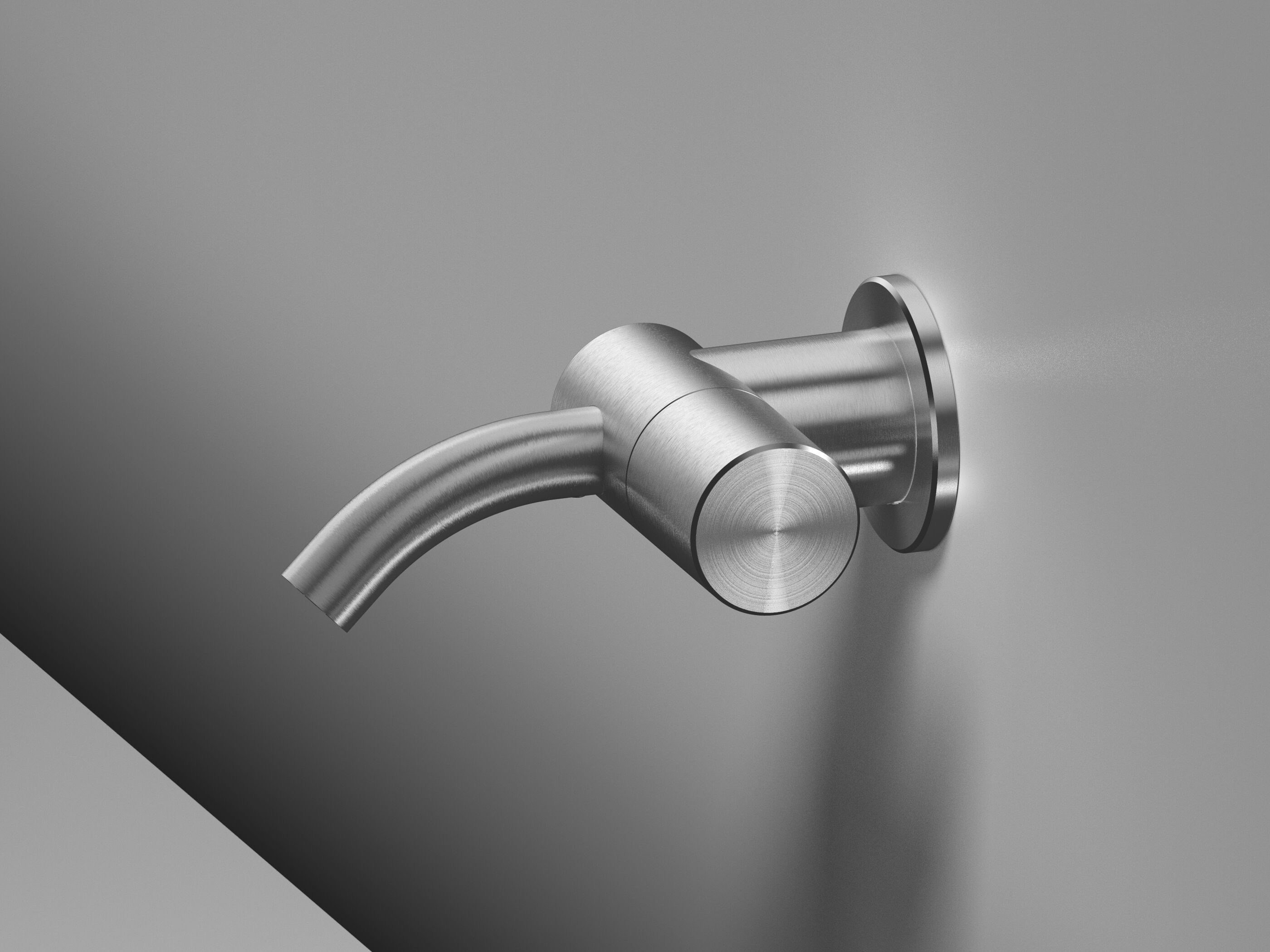 Стальной прогрессивный настенный смеситель для раковины Quadrodesign Hum ARCH-00051003 - Вид №5