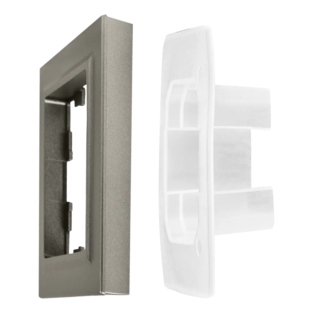 Рамка для розеток и выключателей IEK Brite 1 пост IP44 цвет сталь STLM-2136323 - Вид №5