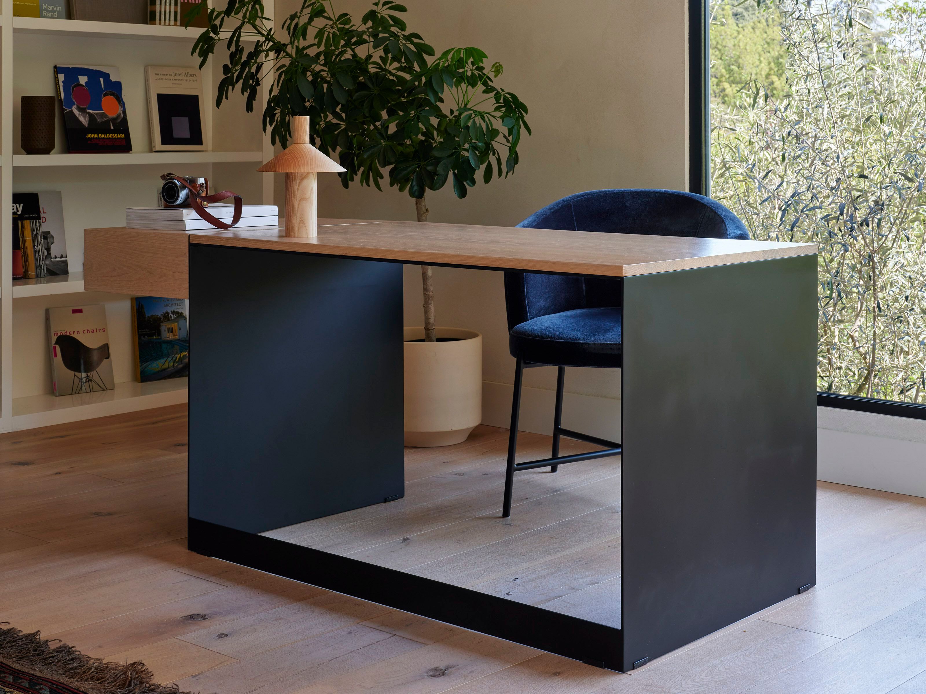 Прямоугольный стол с деревянной столешницей и ящиками Phase Design отдел ARCH-00059833 - Вид №9