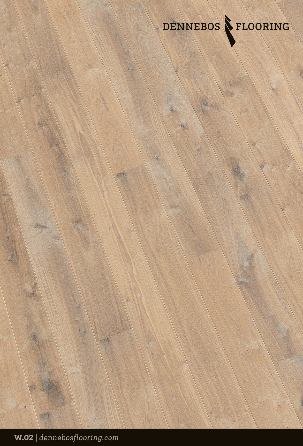 Дубовый паркет Dennebos Flooring Белая мойка ARCH-00069292 - Вид №1