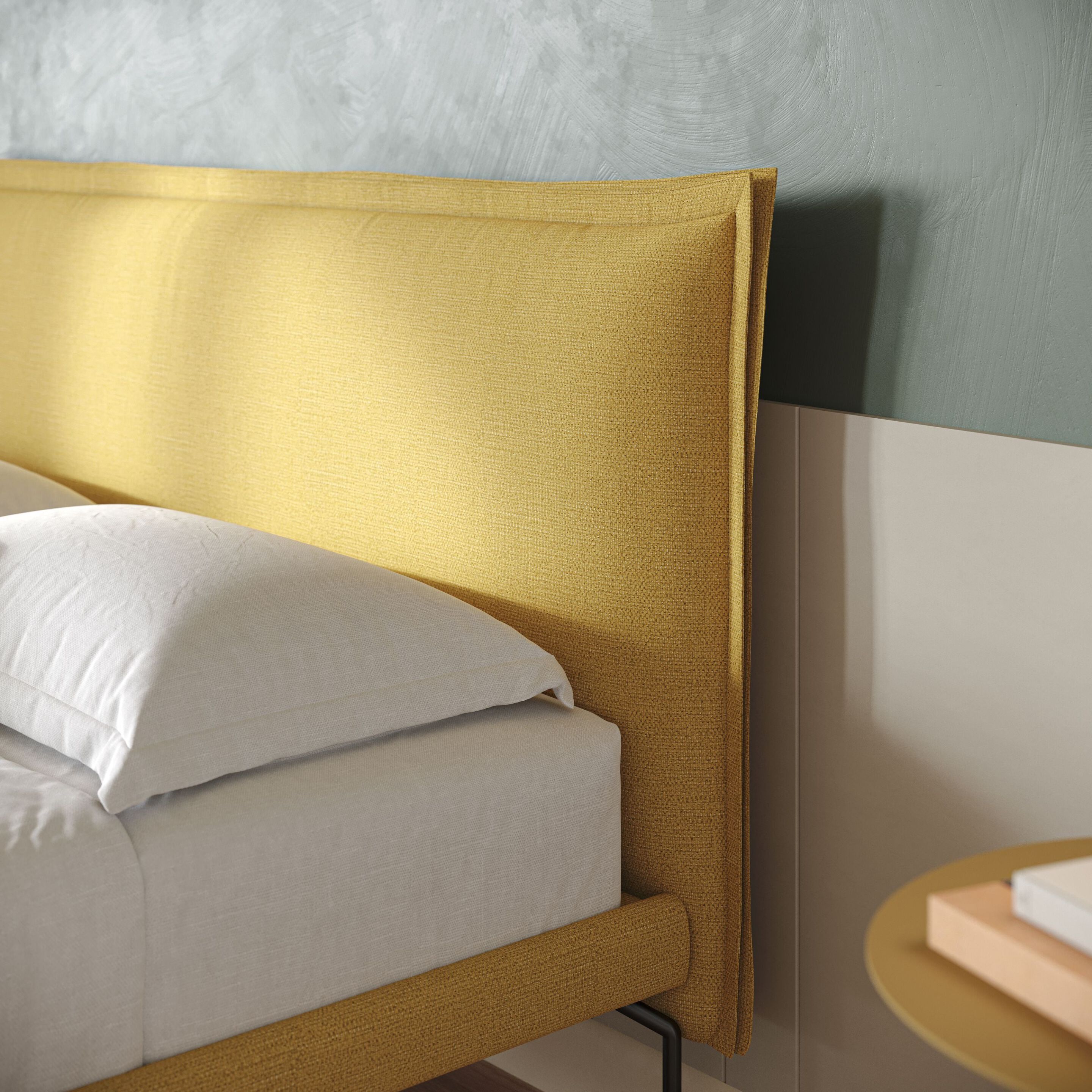 Съемная кровать из ткани с мягким изголовьем Divani.Store ERIC ARCH-00005880 - Вид №1