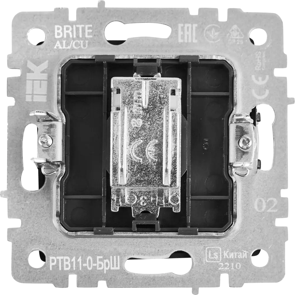 Розетка TV IEK Brite для скрытого монтажа с коаксиальным подключением 87761618 STLM-1527629 - Вид №3