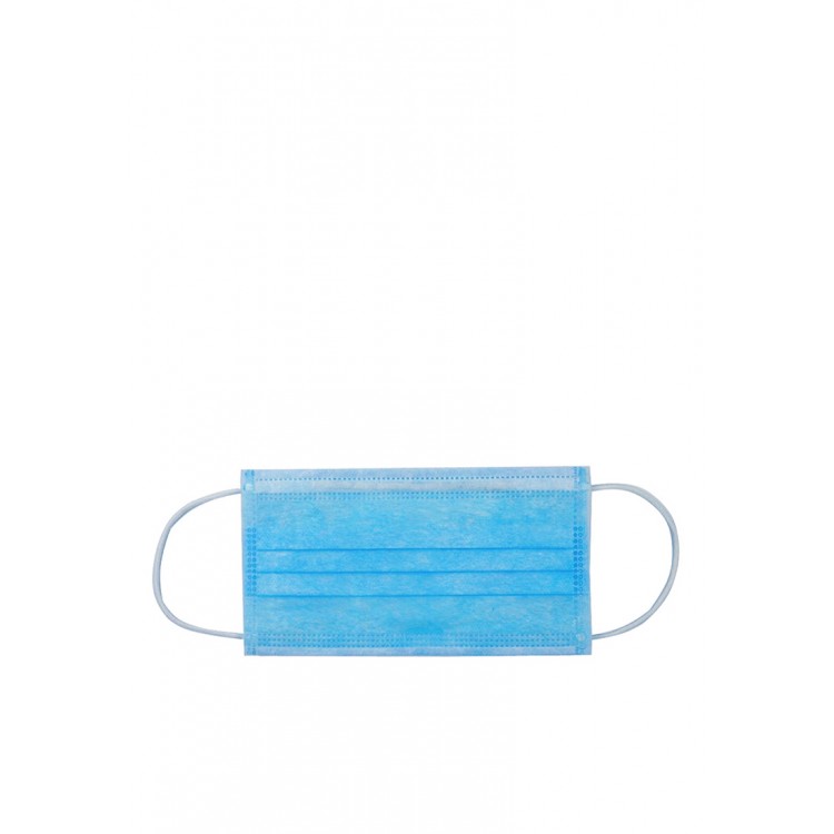 ARO-188 Маска защитная одноразовая трёхслойная с носовым фиксатором на резинках. Нестерильная. Упаковка 50 шт Santreyd  - Вид №1
