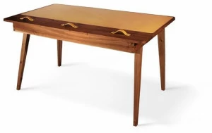 Wood Tailors Club Прямоугольный стол из орехового дерева с ящиками