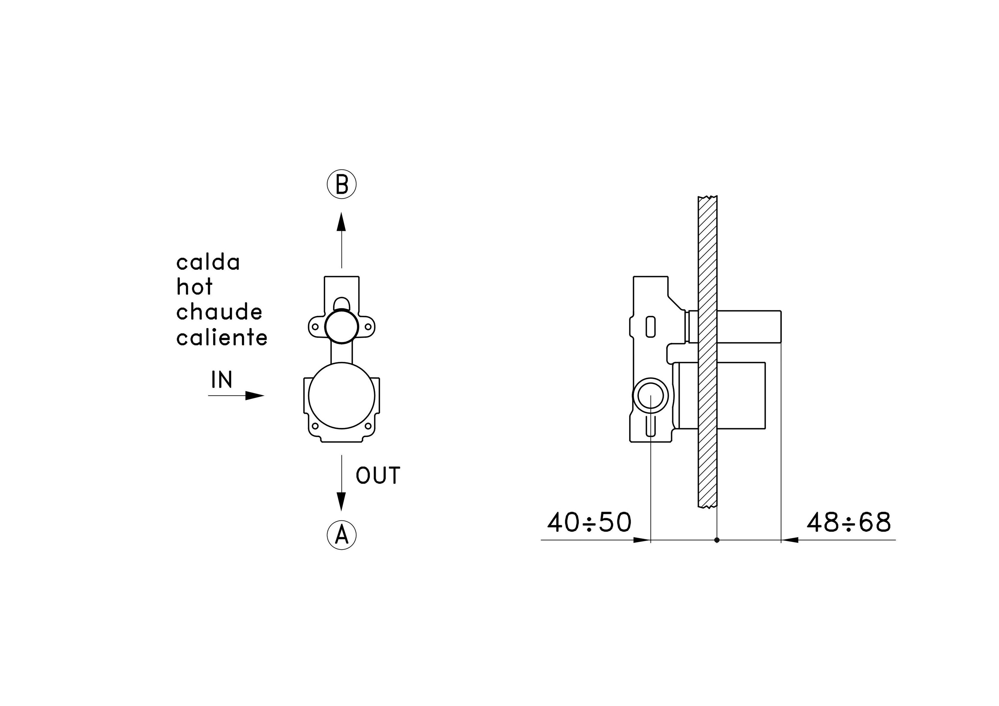 Смеситель для душа с переключателем RUBINETTERIE STELLA ARCH-00004162 - Вид №1