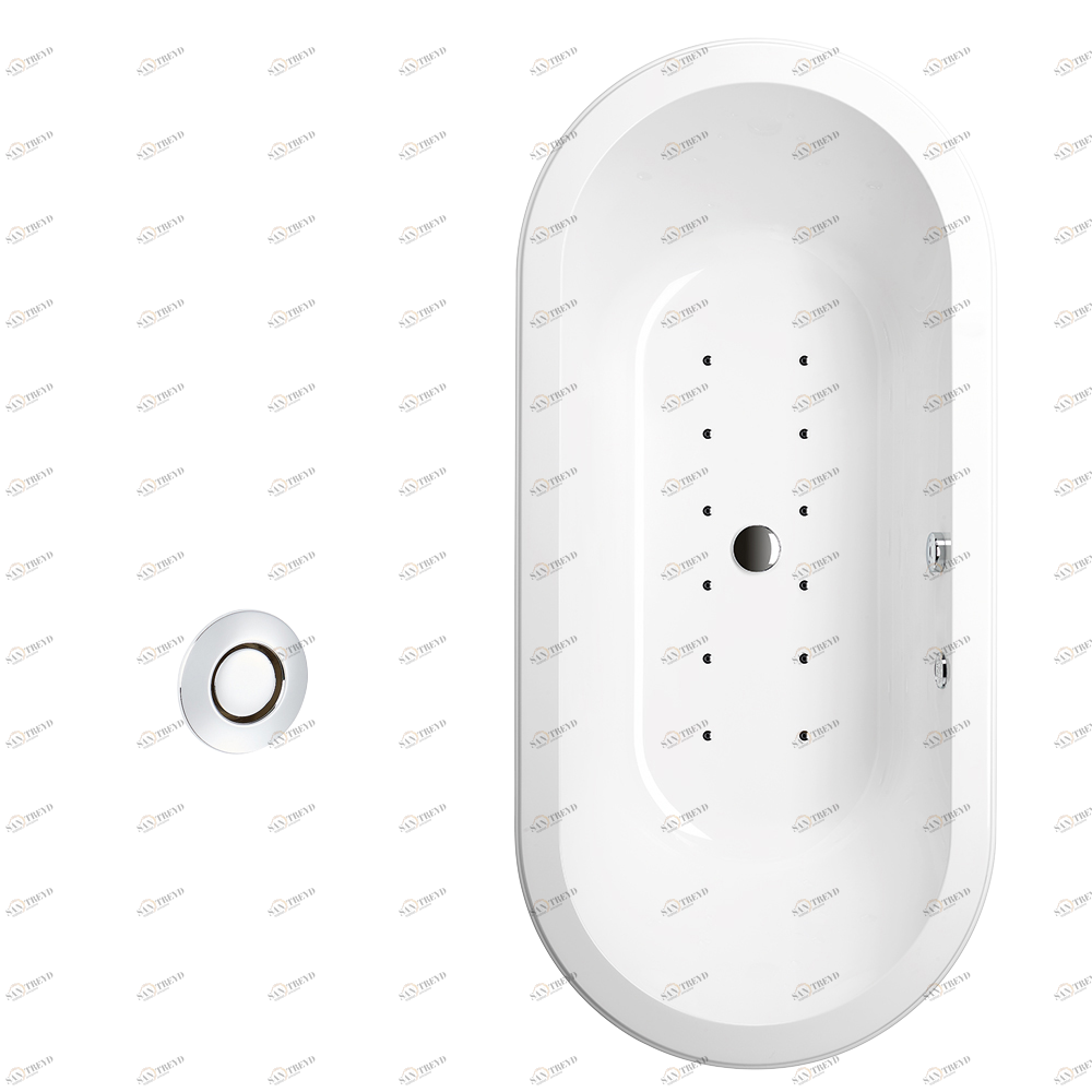 B12-K12A Джакузи с 12 аэромассажными форсунками Thg-paris Системы гидромассажа Хром B12-K12A CAT.A