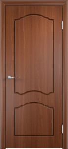 93821844 Дверь межкомнатная Лидия глухая ПВХ-плёнка цвет итальянский орех 200 x 60 см STLM-0576979 VERDA