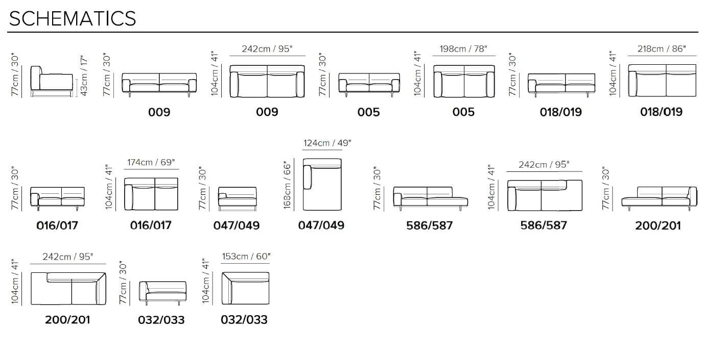 4-местный кожаный диван Natuzzi Italia кендо ARCH-00014783 - Вид №1