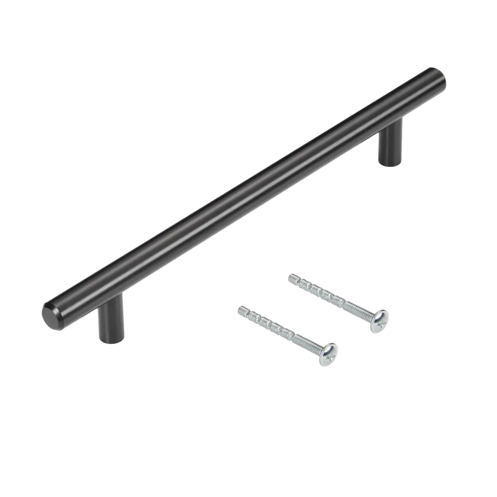 Мебельная ручка-рейлинг Бира черная 160 мм INSPIRE STLM-2180411 - Вид №1