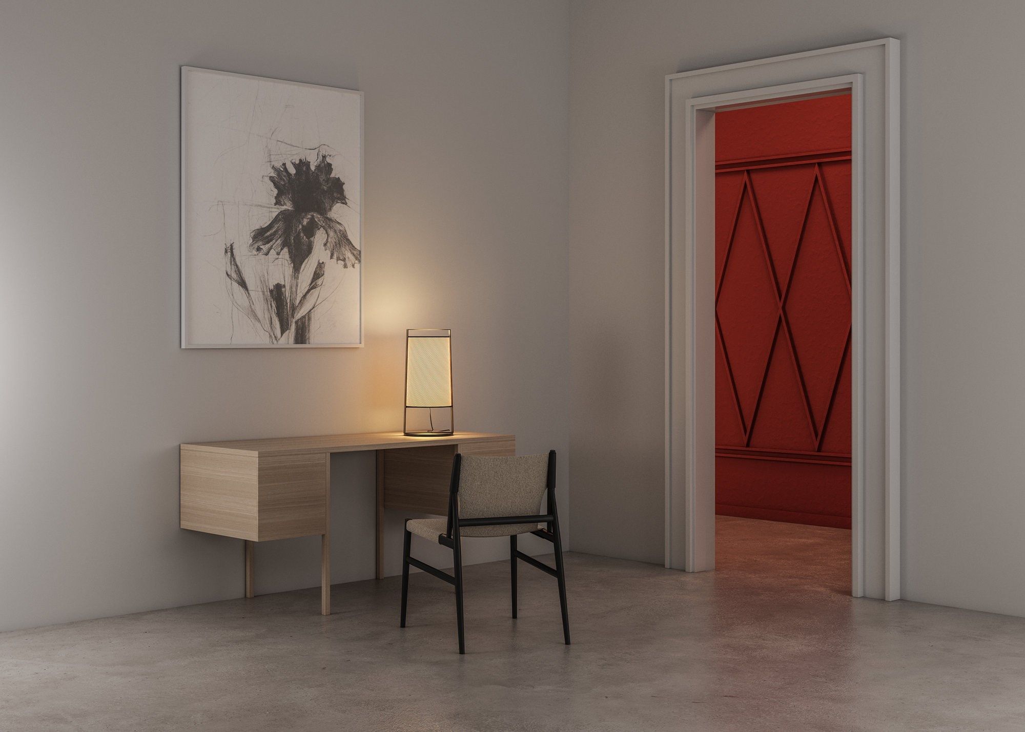 Ткань настольная лампа Tooy Макао ARCH-00008888