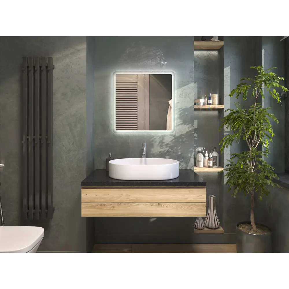 Зеркало Vigo Vento Comfort с интеллектуальной подсветкой и датчиком движения 89359102 STLM-0990208 - Вид №8