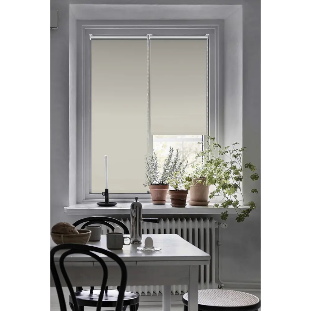 Штора рулонная блэкаут Эскар 50x160 см светло-бежевая Moon 6 BLACKOUT STLM-2011387 - Вид №5