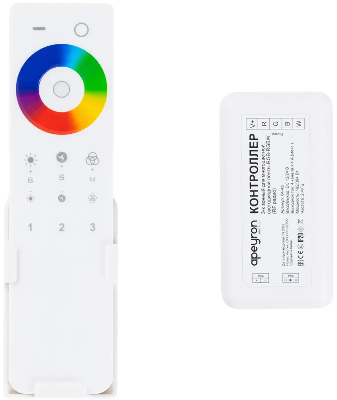 Контроллер Apeyron для RGB-лент — простое соединение без пайки 87002665