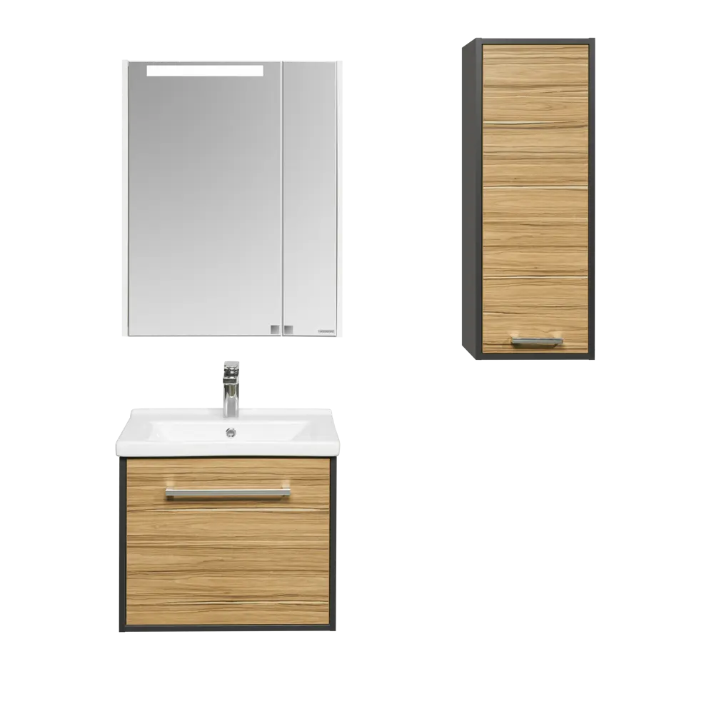 Пенал Aquaton Мерида 33 см цвет антрацит эбони светлый STLM-2052403 - Вид №5