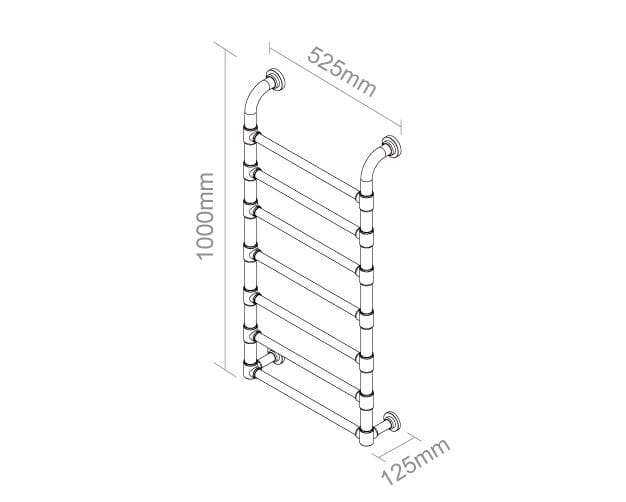 Медный полотенцесушитель P&Bhusri Art Classics ARCH-00063643 - Вид №4