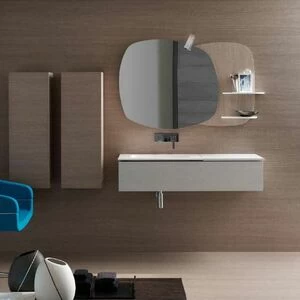 WI 10 WIND Комплект мебели для ванной комнаты 120+35+35 см ARDECO