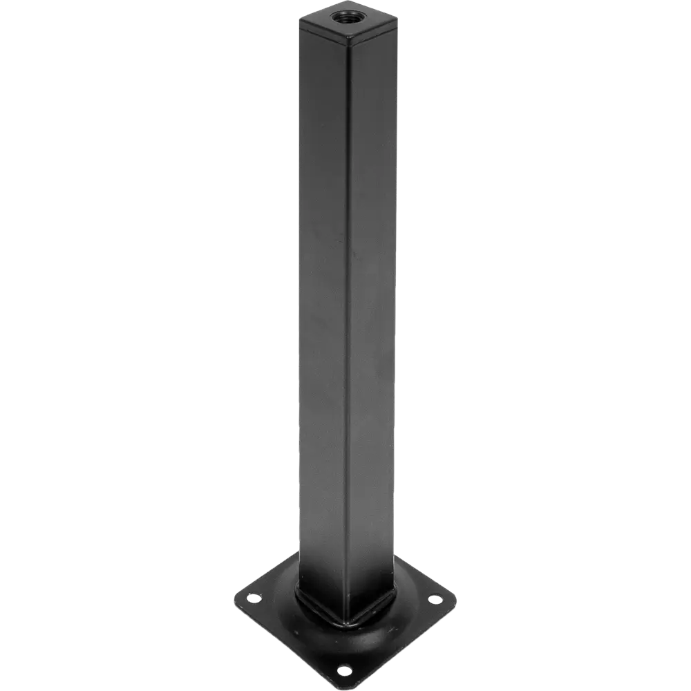 Ножка для мебели квадратная 300 мм сталь цвет черная ELEMENT STLM-2078754 - Вид №1