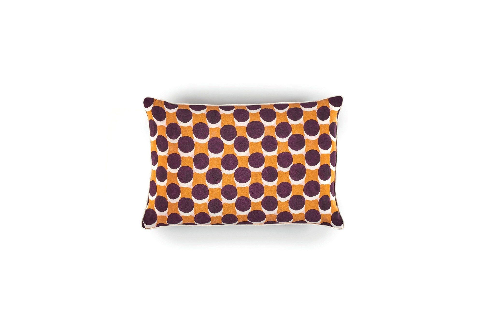 Прямоугольная шелковая подушка с геометрическим рисунком Élitis TWIST ARCH-00130599 - Вид №20