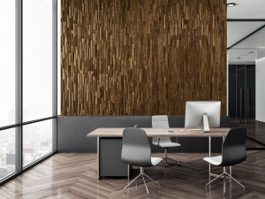 Трехмерная карбонизированная древесина для интерьера