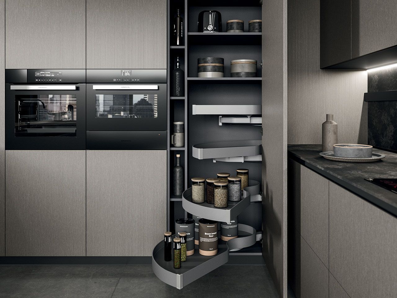 Встроенная кухня с полуостровом Arrital Ak_Project ARCH-00032864 - Вид №11