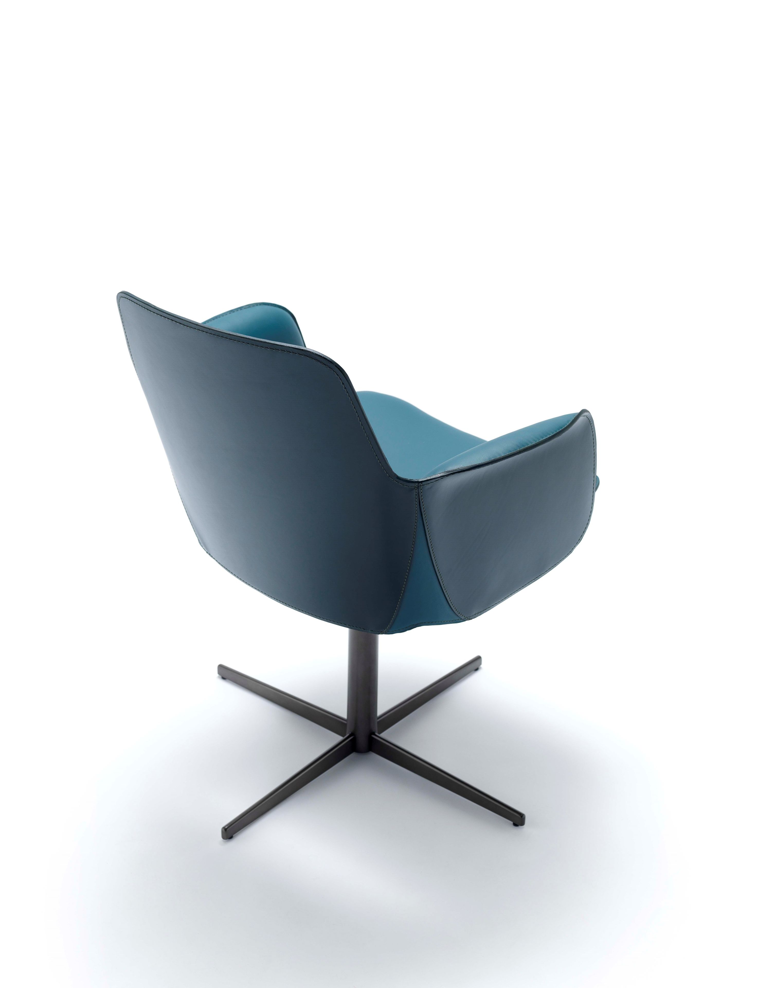 Кожаный спиц поворотный стул Fasem Electa ARCH-00146817 - Вид №8