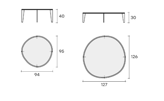 Круглый стеклянный журнальный столик FIAM ITALIA HALO ARCH-00109673 - Вид №5