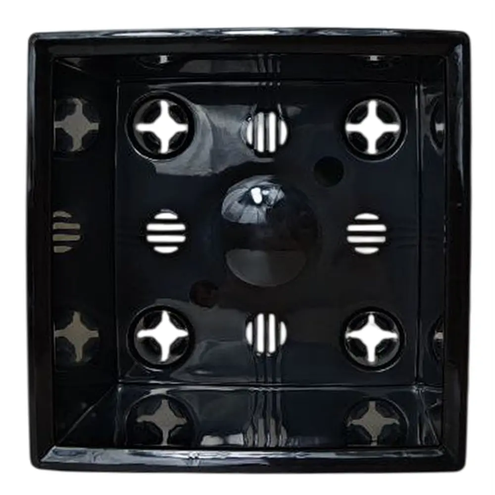 Кашпо Evergreen Design Нард 14x14x14 см v2.1 л пластик серый муссон STLM-2045712 - Вид №2